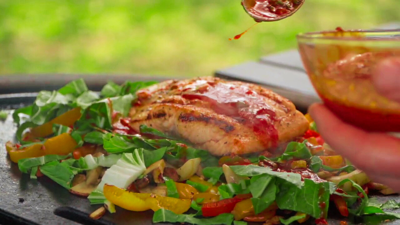 Gochujang Salmon Kamado Joe